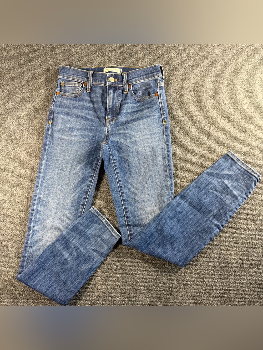 Madewell Women's Size 25 High Riser Skinny Medium Wash Blue Jeans